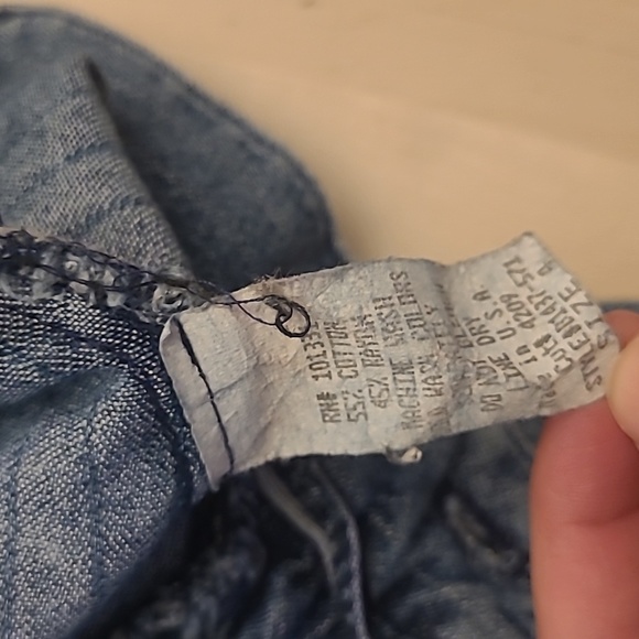 VTG Heart Moon Star Pinstriped Denim Front Slit Skirt - Picture 10 of 12